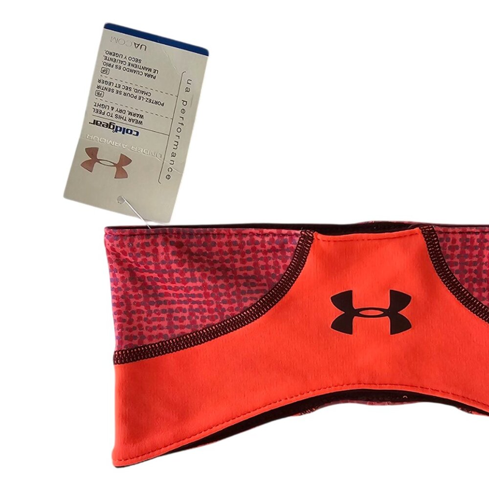 Under Armour ColdGear® Women's Earwarmer Headband | OS | NWT | Salmon Maroon - Picture 10 of 10